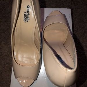 Pink Nude Open Toe High Heels